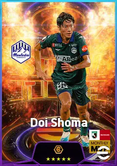 Doi Shoma eFootball 2026 player card, 76 OVR AMF