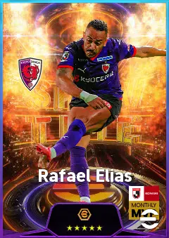 Rafael Elias eFootball 2026 player card, 77 OVR CF