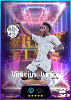 Vinícius Júnior eFootball 2026 player card, 86 OVR LWF