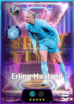 Erling Haaland eFootball 2026 player card, 86 OVR CF