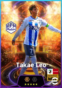 Takae Leo eFootball 2026 player card, 77 OVR CMF