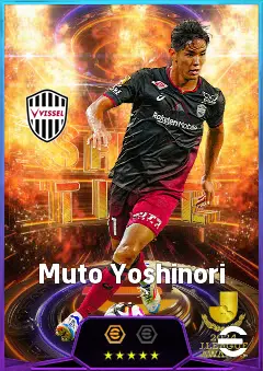Muto Yoshinori eFootball 2026 player card, 81 OVR RWF
