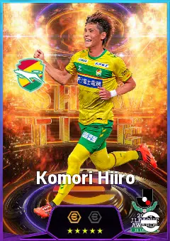 Komori Hiiro eFootball 2026 player card, 79 OVR CF