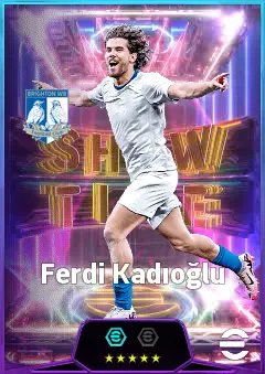Ferdi Kadıoğlu eFootball 2026 player card, 83 OVR RMF