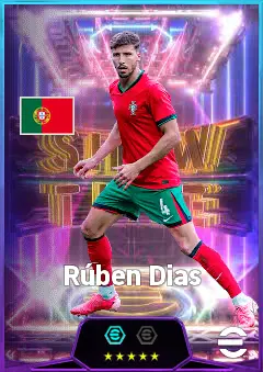 Rúben Dias eFootball 2026 player card, 86 OVR CB