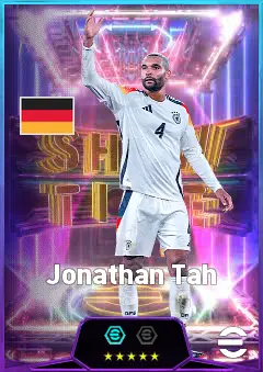 Jonathan Tah eFootball 2026 player card, 84 OVR CB