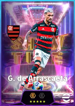 G. de Arrascaeta eFootball 2026 player card, 81 OVR AMF
