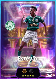 Estêvão eFootball 2026 player card, 81 OVR RWF