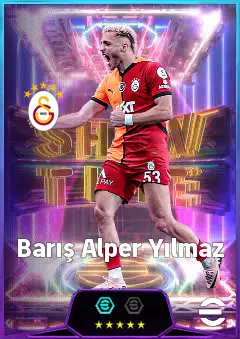 Barış Alper Yılmaz eFootball 2026 player card, 83 OVR RWF