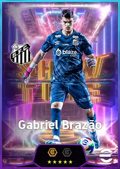 Gabriel Brazão eFootball 2026 player card, 81 OVR GK