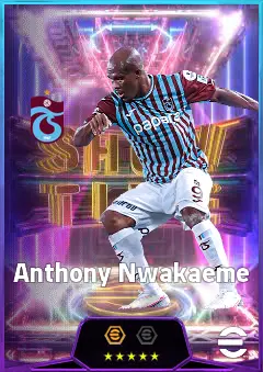 Anthony Nwakaeme eFootball 2026 player card, 80 OVR LWF