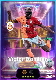 Victor Osimhen eFootball 2026 player card, 84 OVR CF