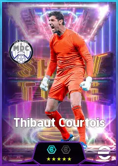 Thibaut Courtois eFootball 2026 player card, 85 OVR GK