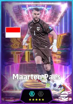 Maarten Paes eFootball 2026 player card, 81 OVR GK