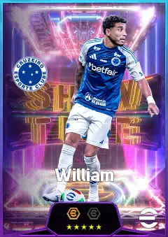 William eFootball 2026 player card, 82 OVR RB