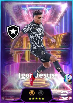Igor Jesus eFootball 2026 player card, 82 OVR CF