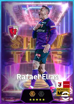 Rafael Elias eFootball 2026 player card, 80 OVR CF