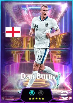 Dan Burn eFootball 2026 player card, 82 OVR CB