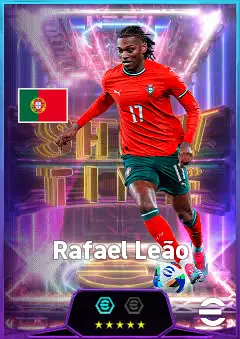 Rafael Leão eFootball 2026 player card, 85 OVR LMF