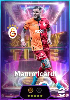 Mauro Icardi eFootball 2026 player card, 82 OVR CF