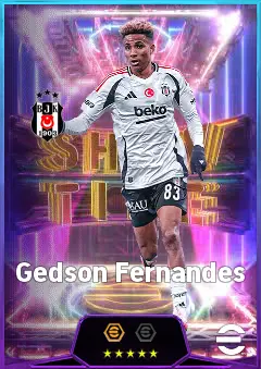 Gedson Fernandes eFootball 2026 player card, 82 OVR CMF