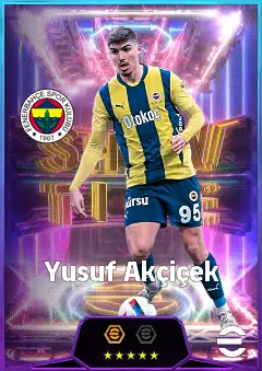Yusuf Akçiçek eFootball 2026 player card, 79 OVR CB