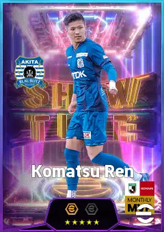 Komatsu Ren eFootball 2026 player card, 79 OVR CF