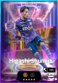 Higashi Shunki eFootball 2026 player card, 80 OVR LMF