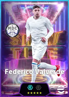 Federico Valverde eFootball 2026 player card, 84 OVR CMF
