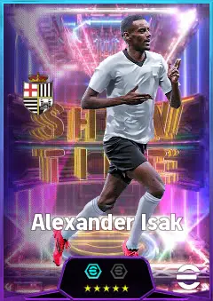 Alexander Isak eFootball 2026 player card, 85 OVR CF