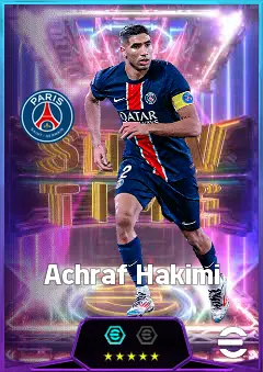 Achraf Hakimi eFootball 2026 player card, 84 OVR RB