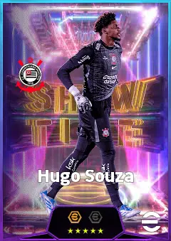 Hugo Souza eFootball 2026 player card, 81 OVR GK