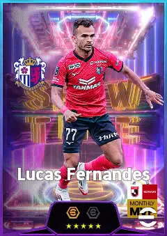 Lucas Fernandes eFootball 2026 player card, 80 OVR AMF