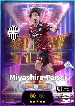 Miyashiro Taisei eFootball 2026 player card, 80 OVR AMF