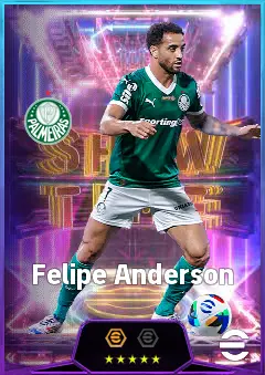 Felipe Anderson eFootball 2026 player card, 81 OVR RWF