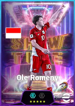 Ole Romeny eFootball 2026 player card, 82 OVR CF