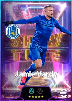 Jamie Vardy eFootball 2026 player card, 84 OVR CF