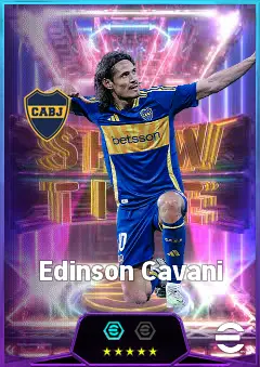 Edinson Cavani eFootball 2026 player card, 81 OVR CF