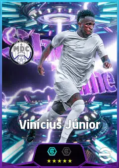 Vinícius Júnior eFootball 2026 player card, 85 OVR LMF