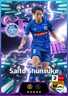 Saito Shunsuke eFootball 2026 player card, 78 OVR LMF