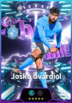 Joško Gvardiol eFootball 2026 player card, 85 OVR LB