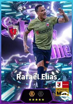 Rafael Elias eFootball 2026 player card, 80 OVR CF