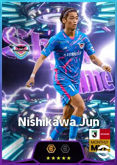 Nishikawa Jun eFootball 2026 player card, 79 OVR SS