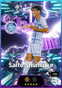 Saito Shunsuke eFootball 2026 player card, 79 OVR CF