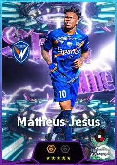 Matheus Jesus eFootball 2026 player card, 80 OVR AMF