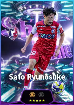Sato Ryunosuke eFootball 2026 player card, 80 OVR LMF