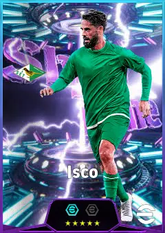 Isco eFootball 2026 player card, 83 OVR AMF