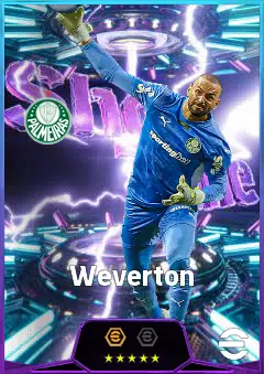Weverton eFootball 2026 player card, 81 OVR GK