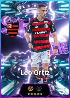 Léo Ortiz eFootball 2026 player card, 81 OVR CB