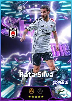 Rafa Silva eFootball 2026 player card, 83 OVR AMF